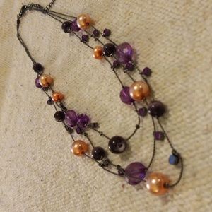 Cheerful Pink & Purple necklace